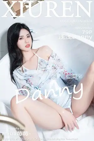 [XiuRen秀人网]No.6924_模特浅浅Danny淡蓝色花纹睡裙配原色丝袜秀曼妙身姿诱惑写真79P